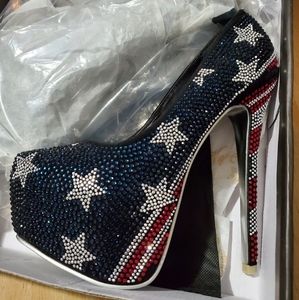 Patriotic Platform Pumps